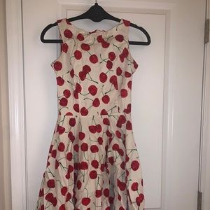 Chicwish Miss Cherry Pie Midi Dress in White